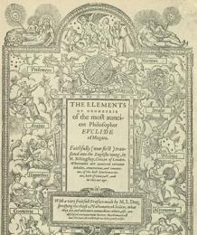 Elementos, Euclides. Primera edición inglesa de 1570